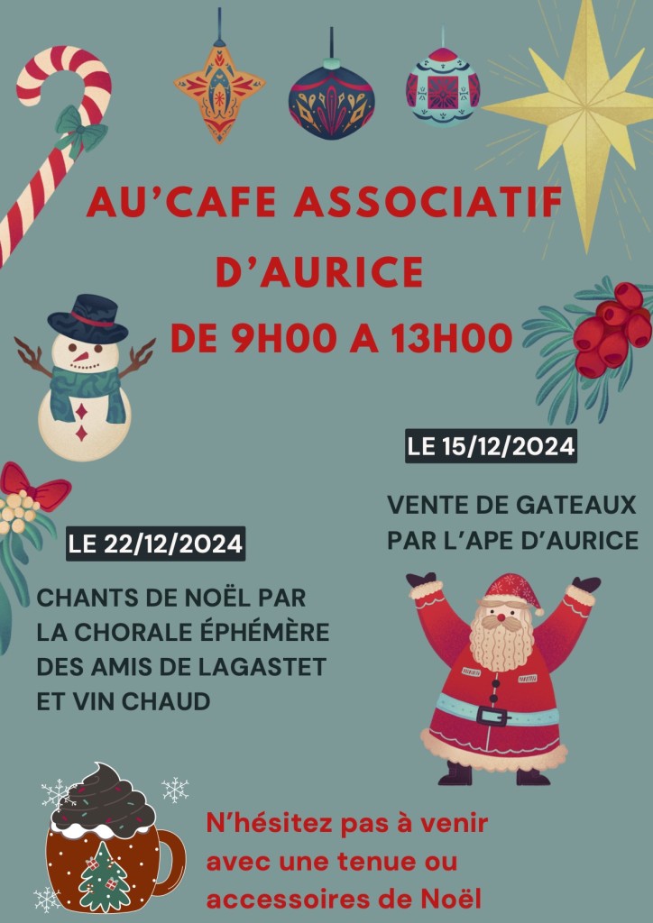 Au’Café Associatif D’Aurice NOEL 2